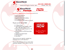 Tablet Screenshot of aboveworld.com